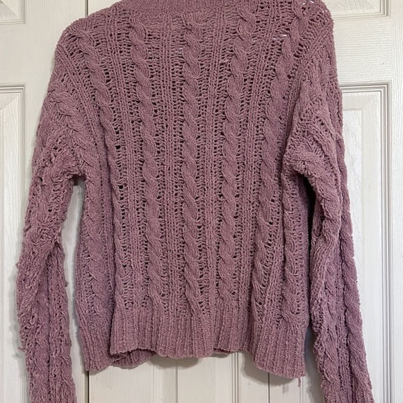 American Eagle Outfitters Soft Pink Size X-Small Knit Longsleeve Sweater - Picture 7 of 10